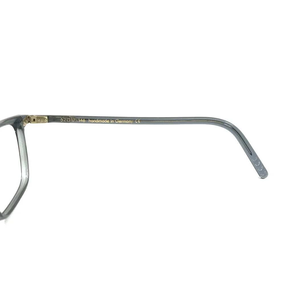 Lunor Eyeglasses Frames A5 Mod.605 Col. 41 Clear Bluish Gray Rectangle 52-17-146